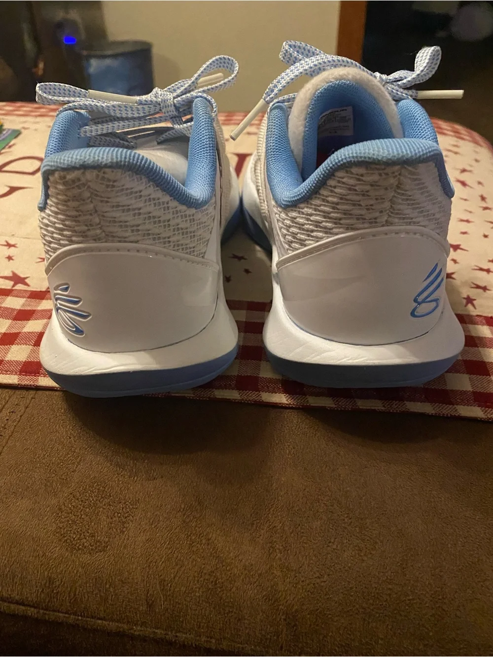 Under Armour Kids' D. Fox 2 Basketball Shoes - White & Light Blue